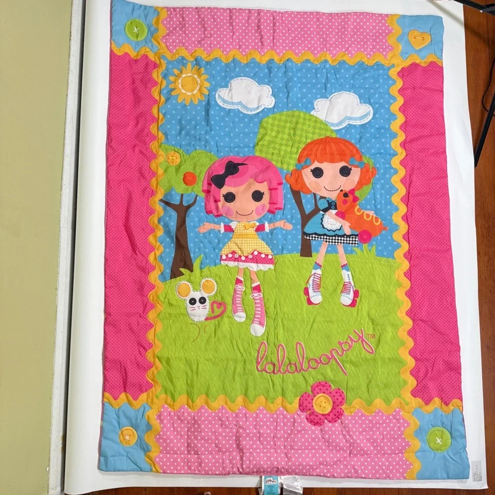 Lalaloopsy Comforter top Sheet Set sew cute Toddler Quilted Microfiber colorful